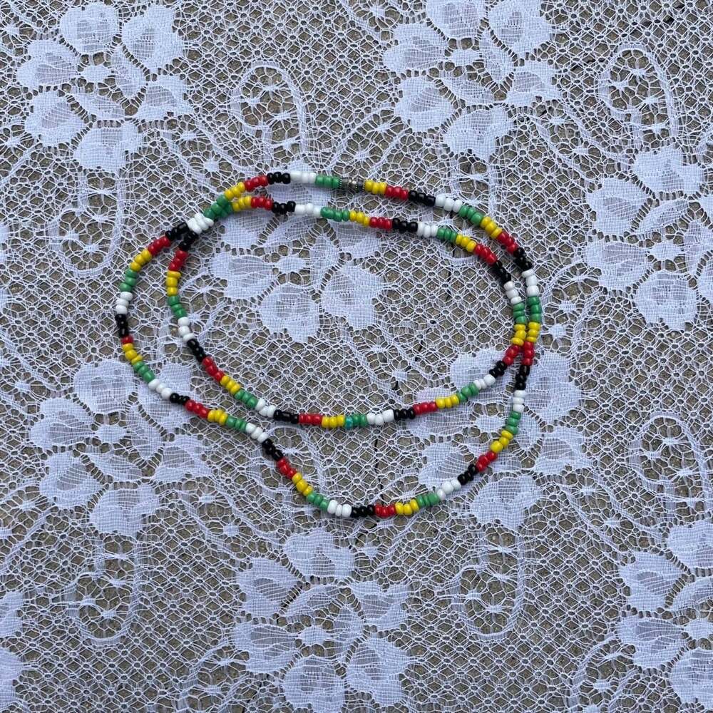 Rasta Beaded Waist Chain Belt 24-26 inch